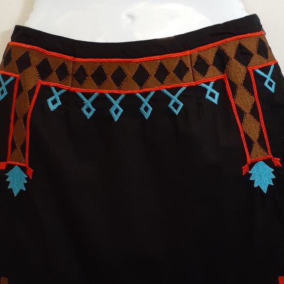 Roja Women's Black Decorative Embroidered Skirt. Size S - Picture 2 of 7